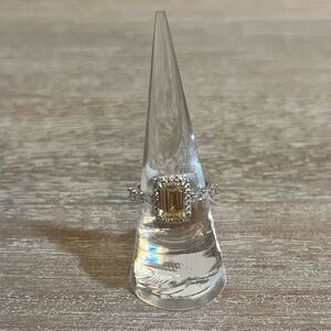 NEW! Lemon Cubic Zirconia Ring